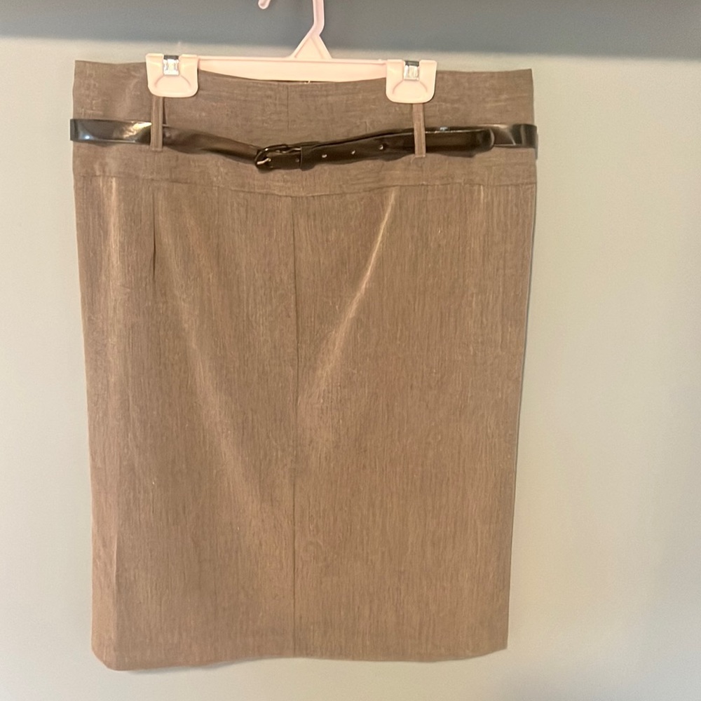 First Option pencil skirt with black belt size 10